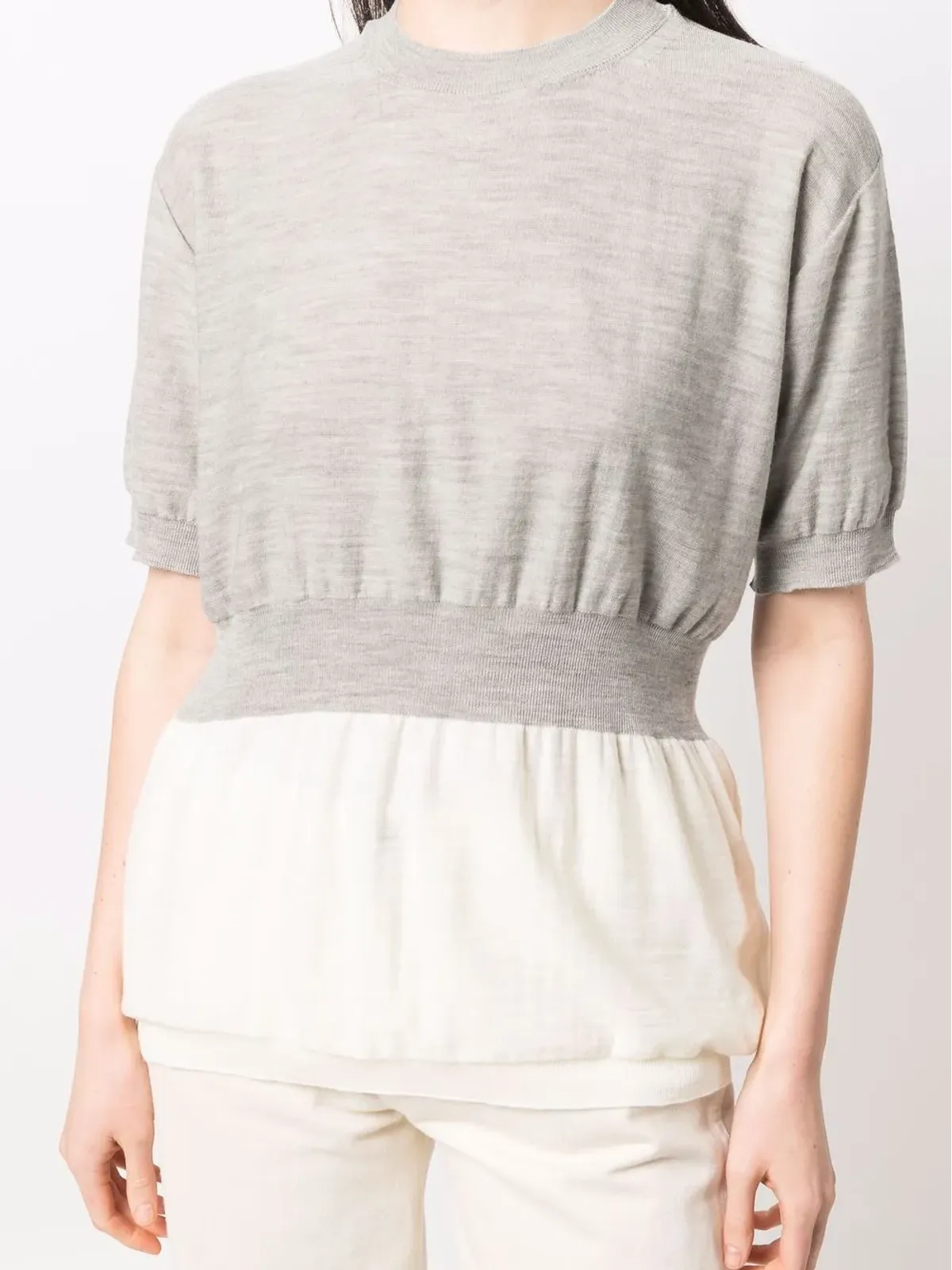Sofie D'hoore ツートーン ウール Tシャツ - 画像5