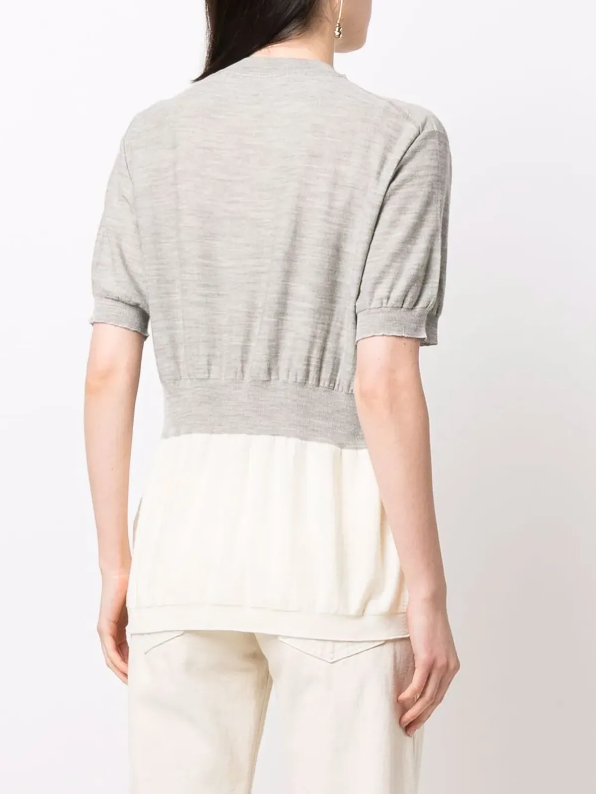 Sofie D'hoore ツートーン ウール Tシャツ - 画像4