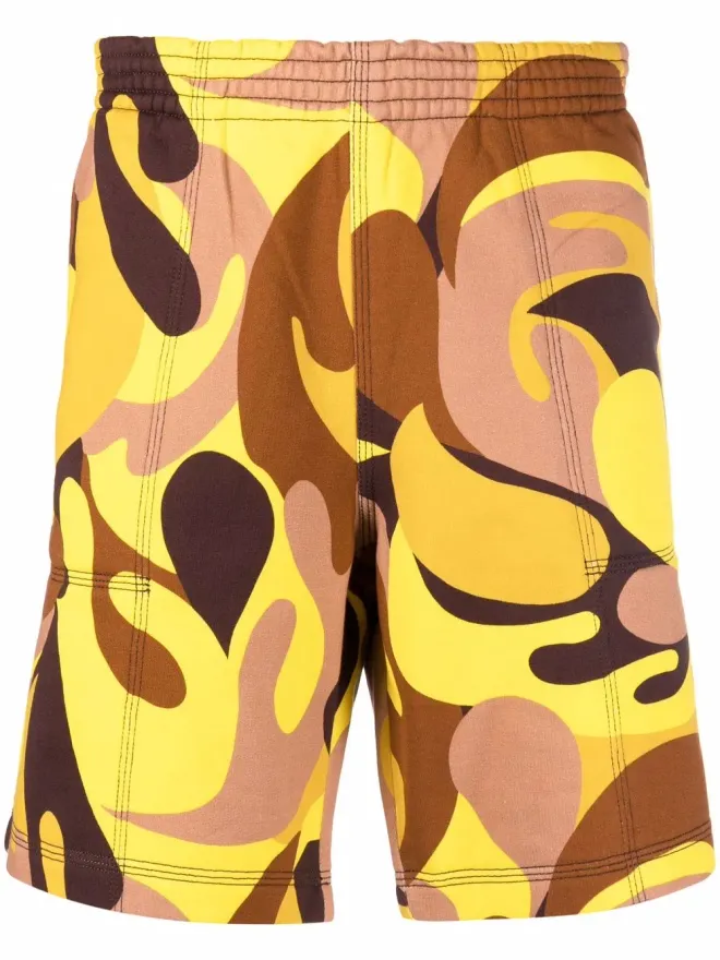 Marni Marni アブストラクトプリント トラックショーツの商品画像