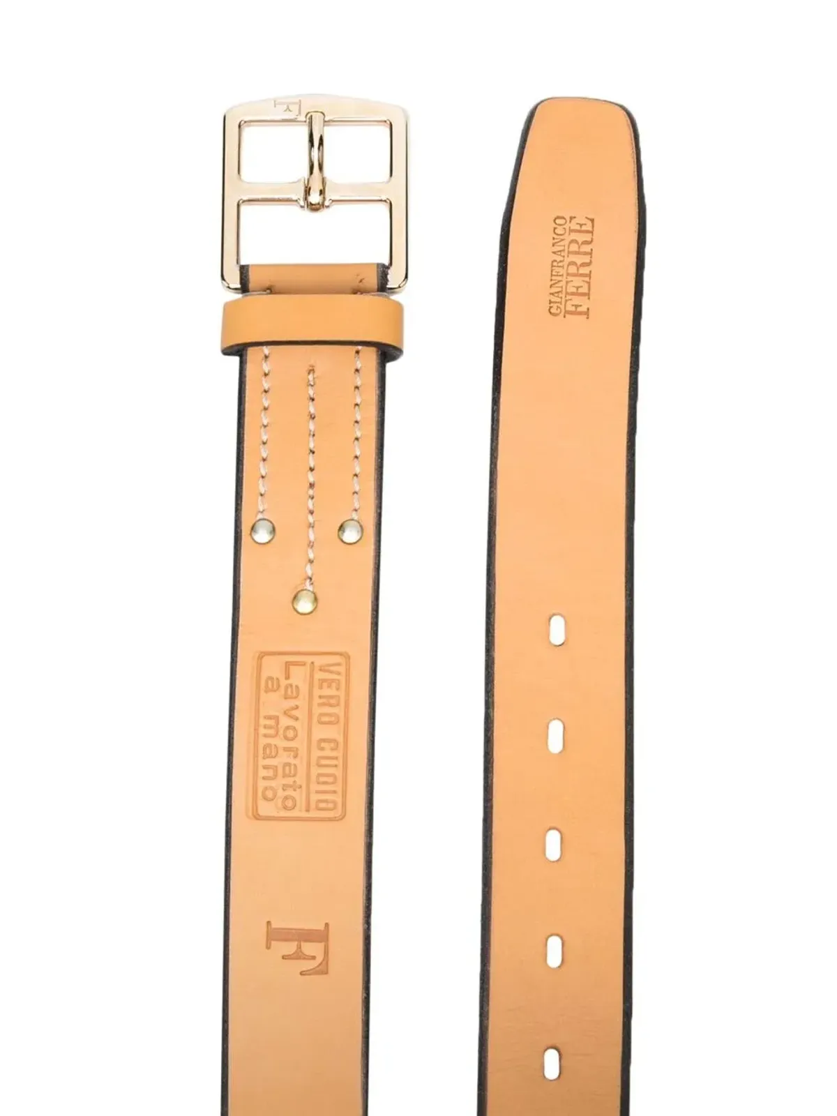 Gianfranco Ferré Pre-Owned 1990s スタッドディテール ベルト - 画像2