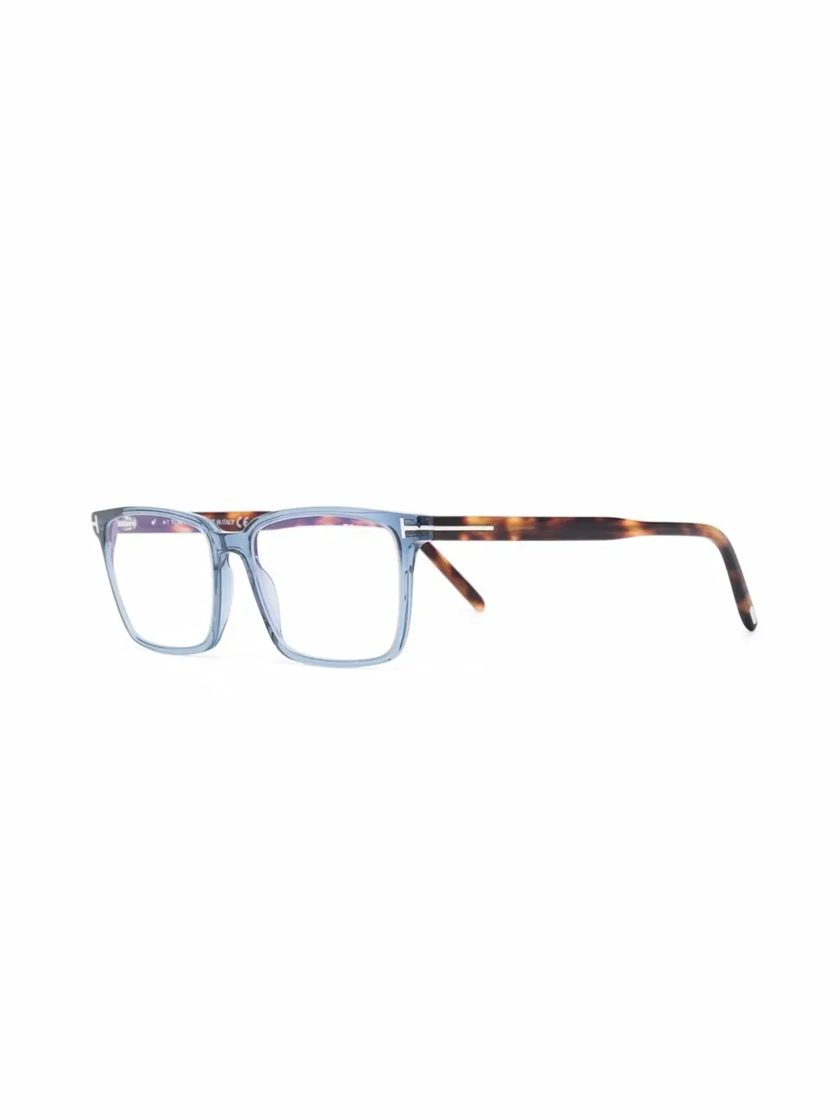 TOM FORD Eyewear 長方形メガネ ブルー - 画像2