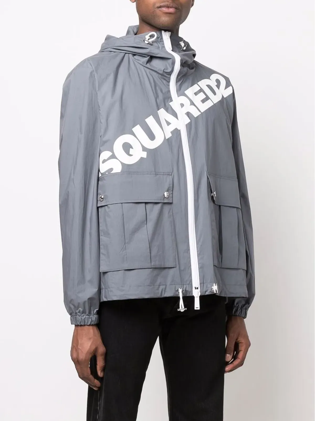 DSQUARED2 ロゴプリント フード付きジャケット - 画像3