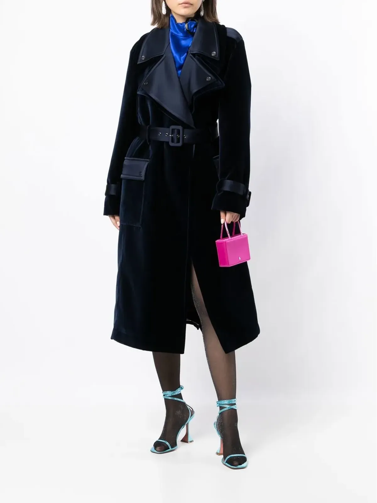 TOM FORD ノッチド・ラペル ベルト付きコート - 画像2