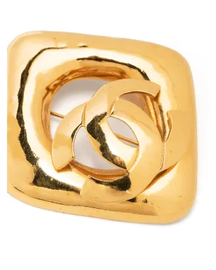 CHANEL Pre-Owned 1997 CC rhombus brooch - ゴールド - サムネイル3