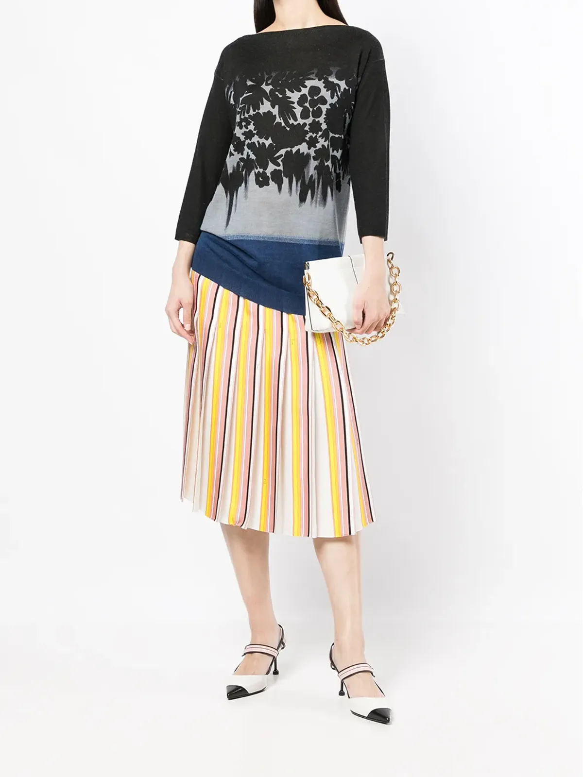 Prada Pre-Owned 花柄プリントニットトップ - 画像2