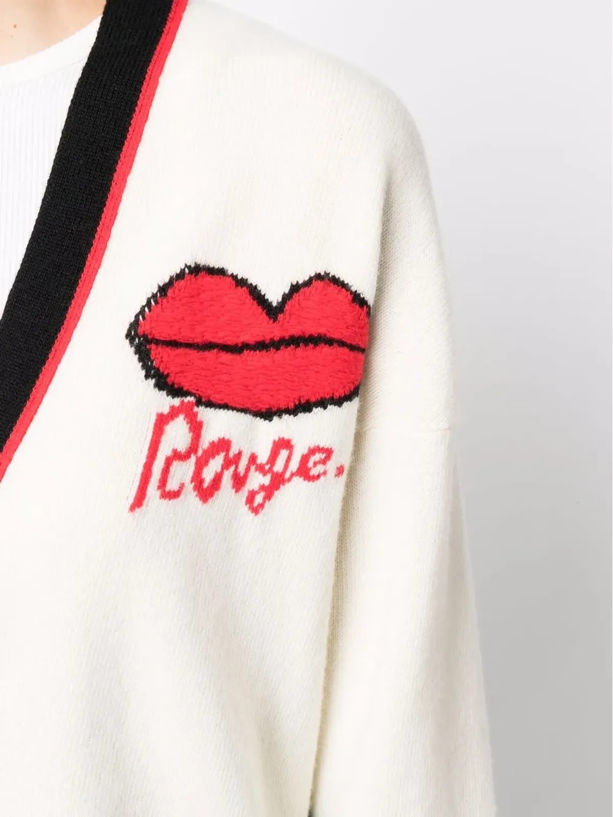 Sonia Rykiel ストライプトリム ロングカーディガン - 画像5