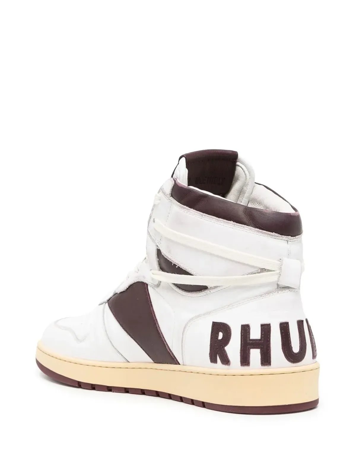 RHUDE ロゴ入りハイカットスニーカー - 画像3