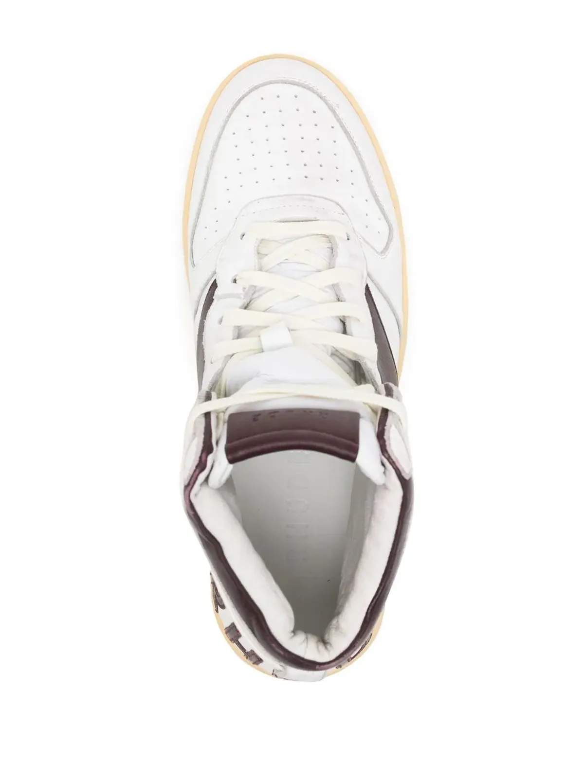 RHUDE ロゴ入りハイカットスニーカー - 画像4
