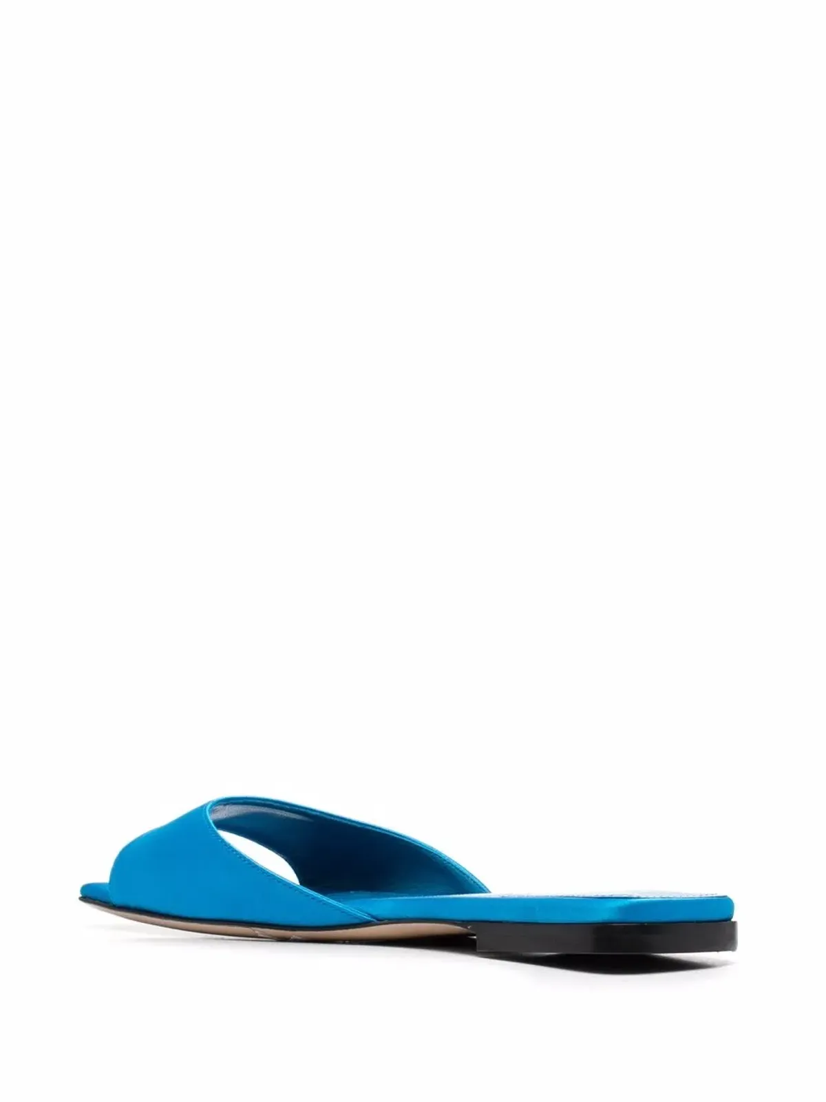 The Attico satin flat slides - Blue - 画像3