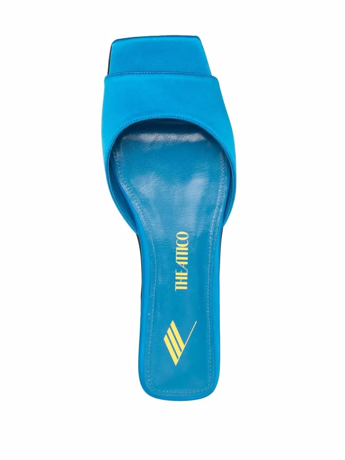 The Attico satin flat slides - Blue - 画像4