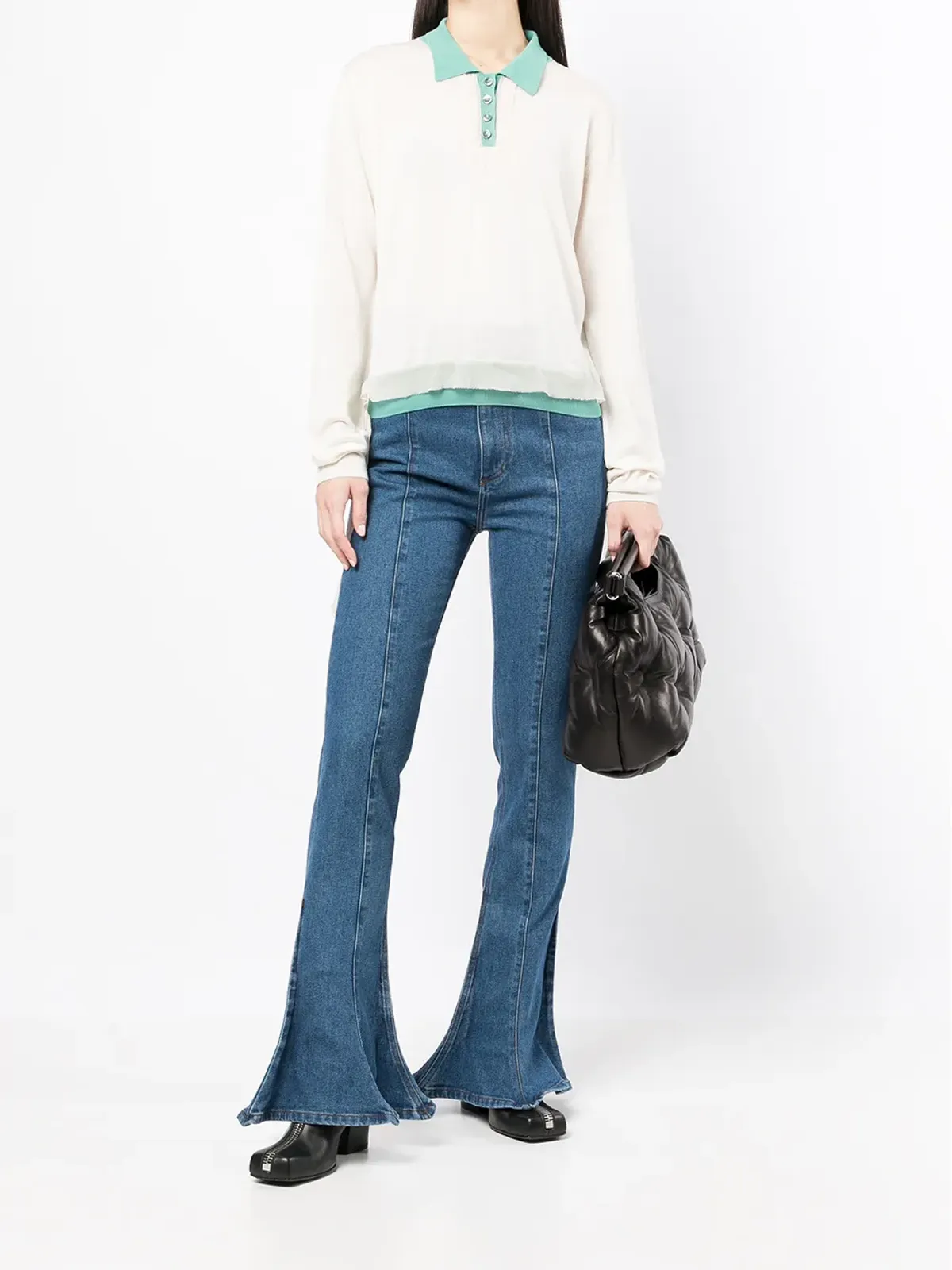 Maison Martin Margiela Pre-Owned ニットポロトップ - 画像2