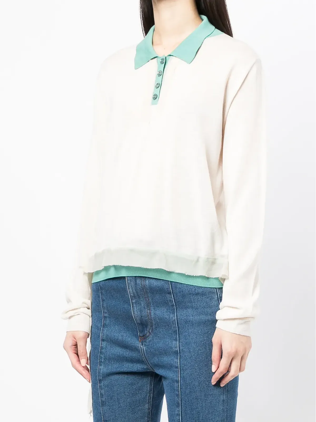 Maison Martin Margiela Pre-Owned ニットポロトップ - 画像3