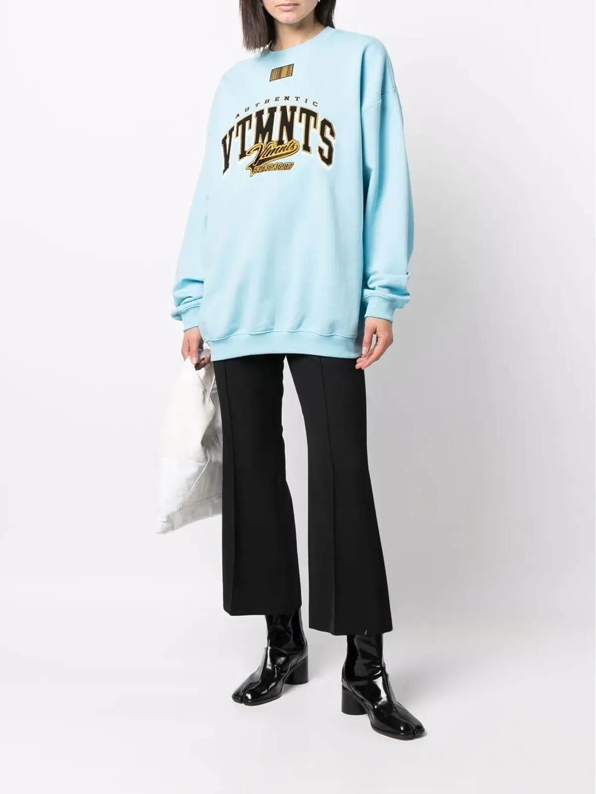 VTMNTS ロゴプリント クルーネック スウェットシャツ - 画像3