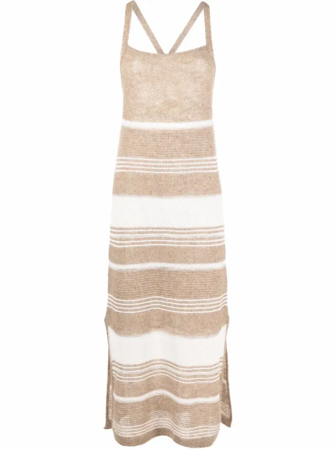 Fabiana Filippi Fabiana Filippi ストライプ柄ニットドレスの商品画像