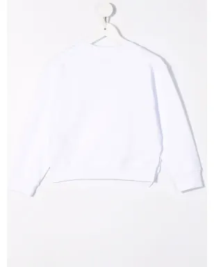 DSQUARED2 KIDS スプリットヘム ロゴ スウェットシャツ - White - サムネイル2