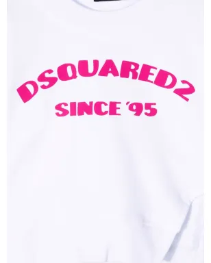 DSQUARED2 KIDS スプリットヘム ロゴ スウェットシャツ - White - サムネイル3