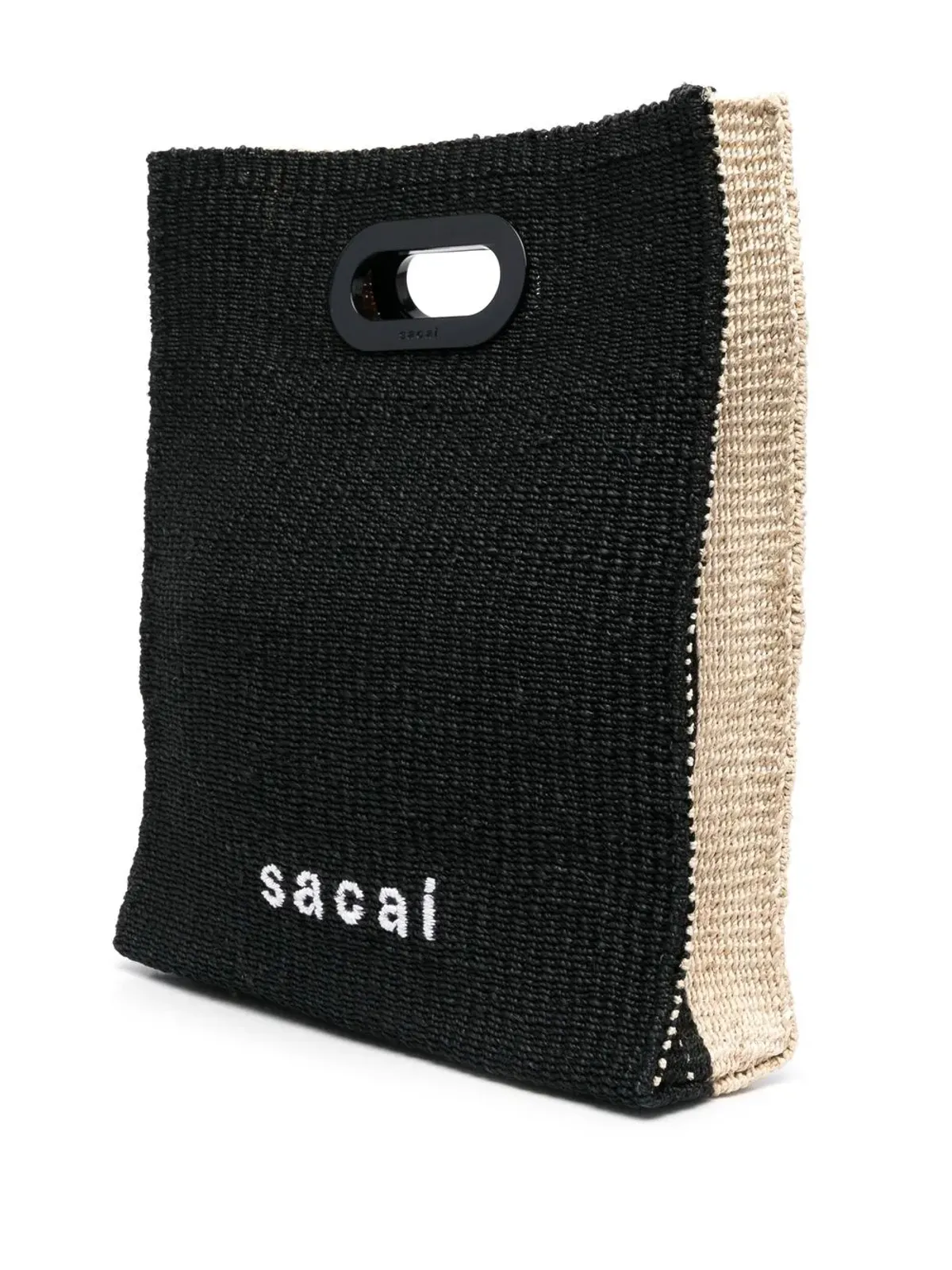 sacai ロゴ刺繍入り ウーブン トートバッグ - 画像3