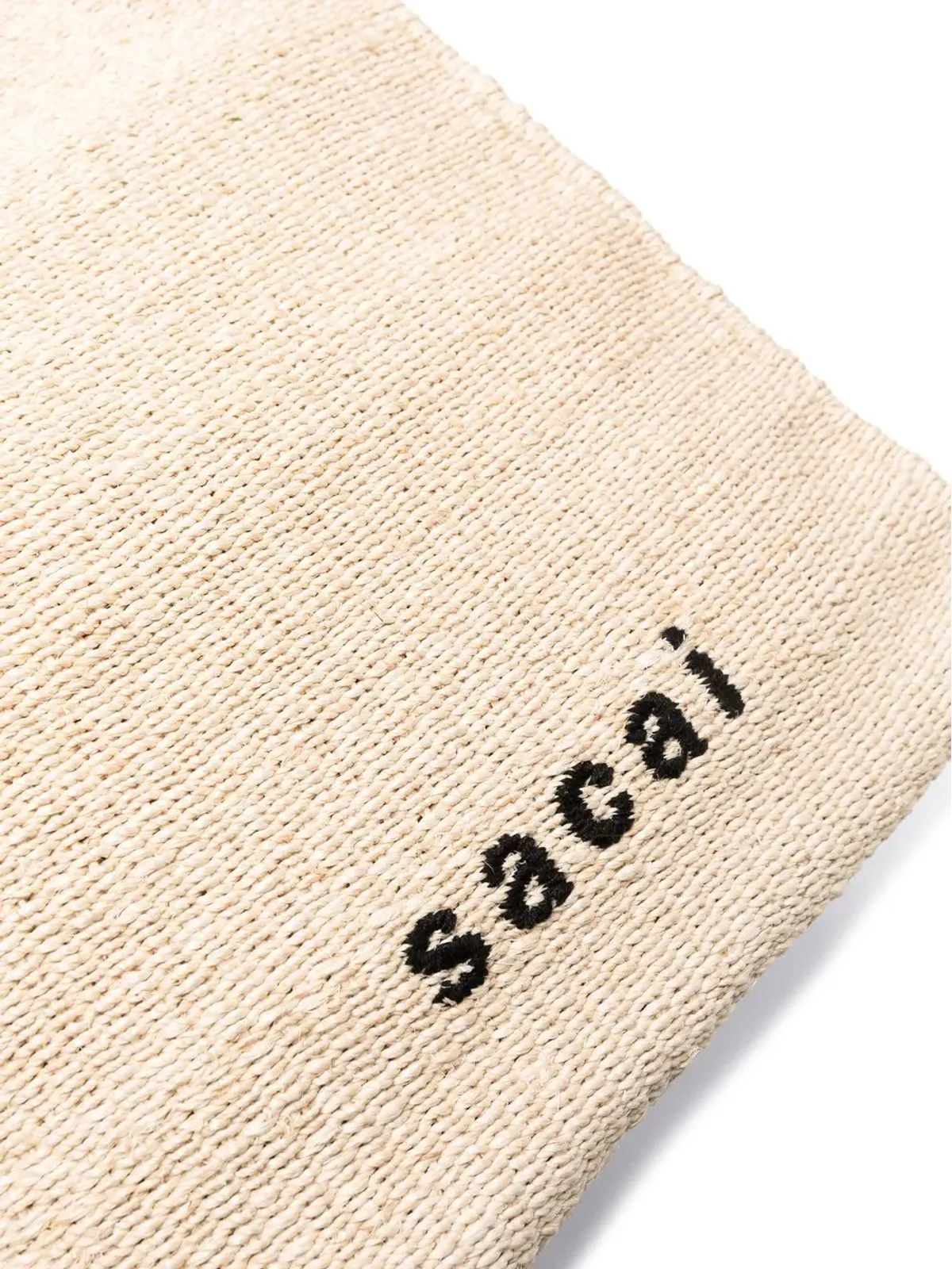 sacai ロゴ刺繍入り ウーブン トートバッグ - 画像4