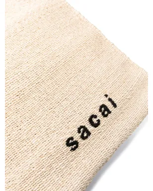 sacai ロゴ刺繍入り ウーブン トートバッグ - サムネイル4