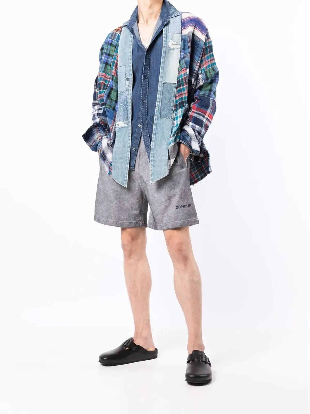 DONDUP ロゴプリント コットン トラックショーツ - 画像2