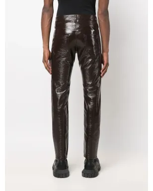Courrèges Vinyl trousers - Brown - サムネイル4