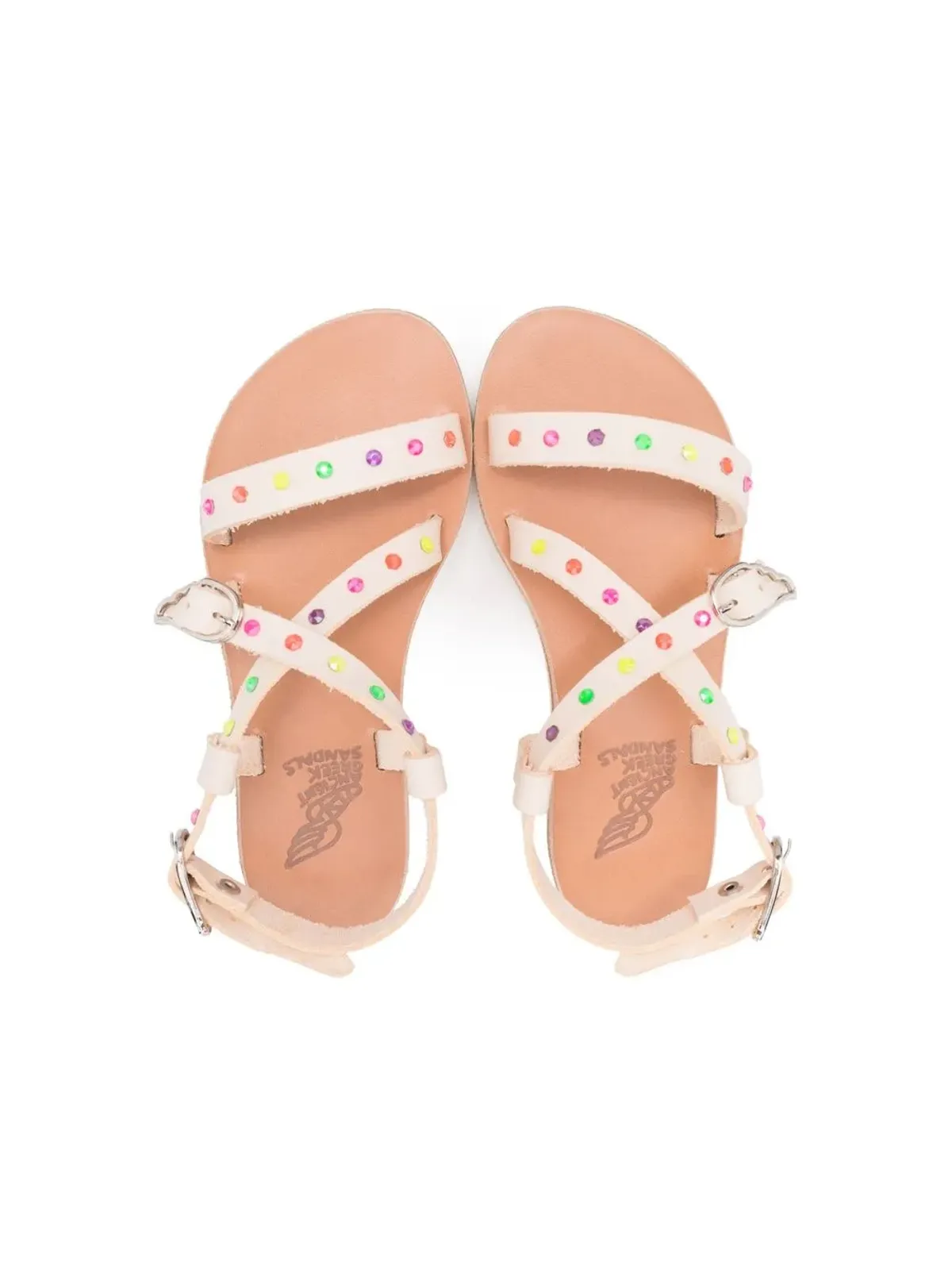 ANCIENT GREEK SANDALS KIDS ソフィア クリスタル装飾サンダル - 画像3