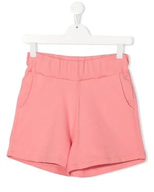 Balmain Kids 後ろロゴプリントショーツ - ピンク - サムネイル1