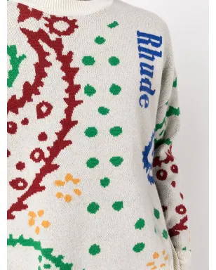 RHUDE インターシャニットセーター - サムネイル5