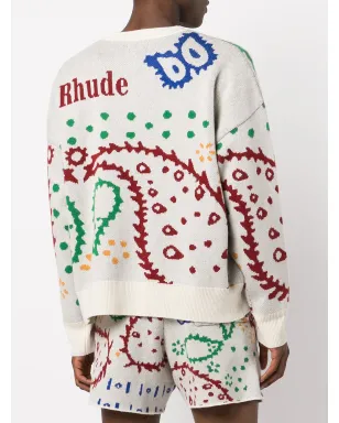 RHUDE インターシャニットセーター - サムネイル4