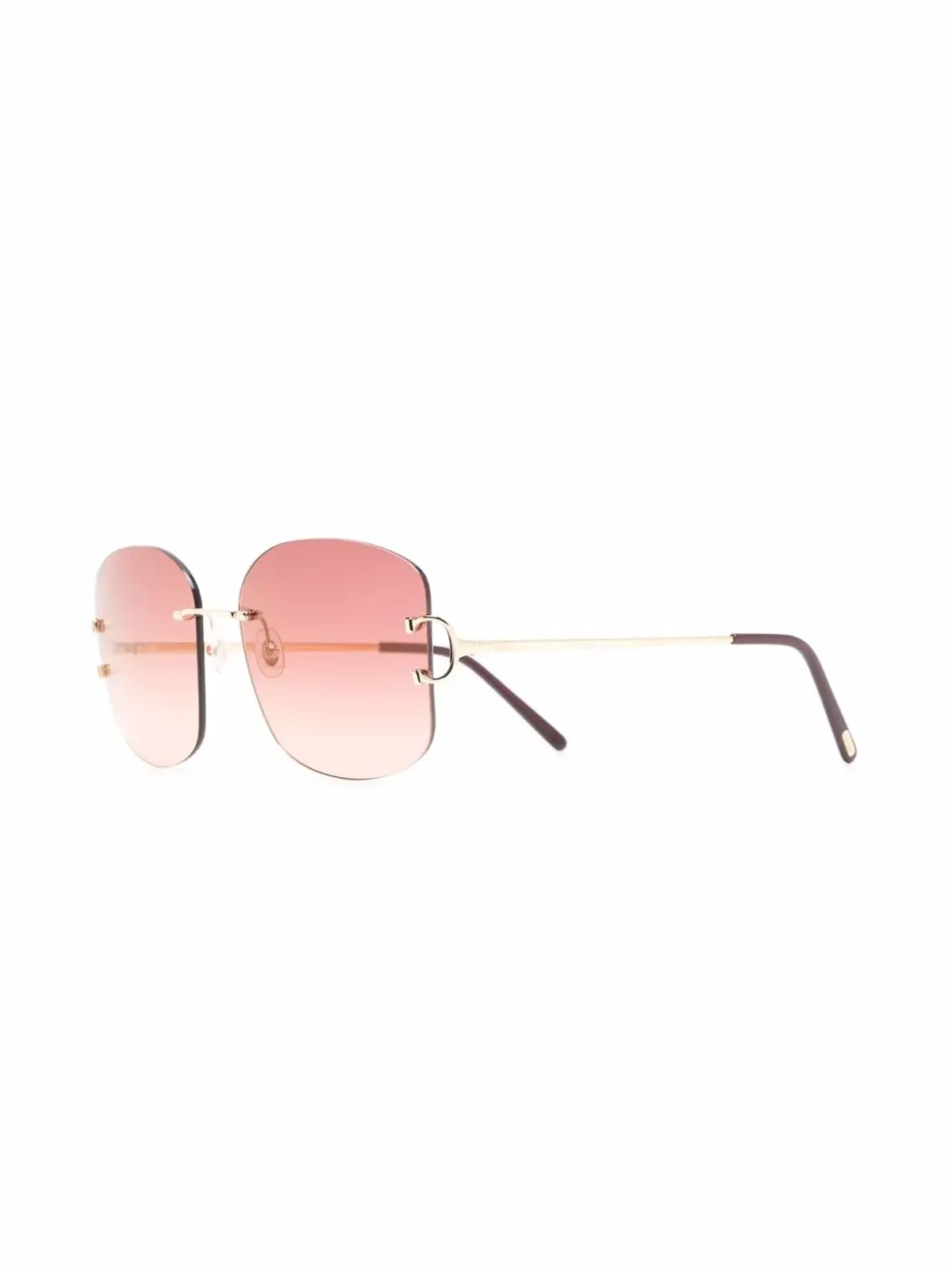 Cartier Eyewear リムレスフレーム サングラス - 画像2