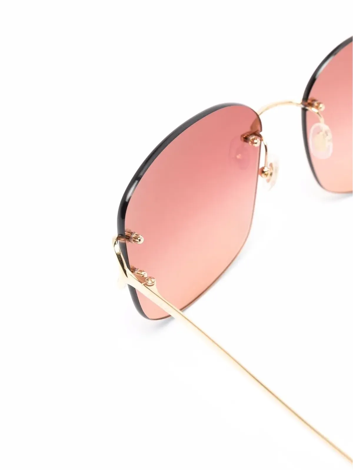 Cartier Eyewear リムレスフレーム サングラス - 画像3