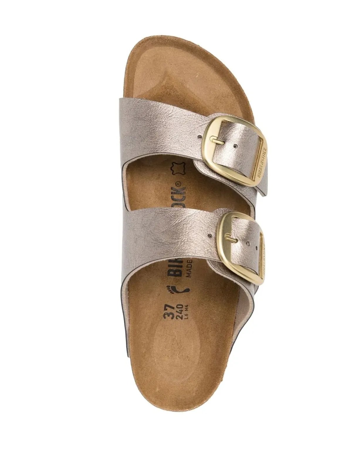 Birkenstock メタリックエフェクト フラットサンダル - 画像4