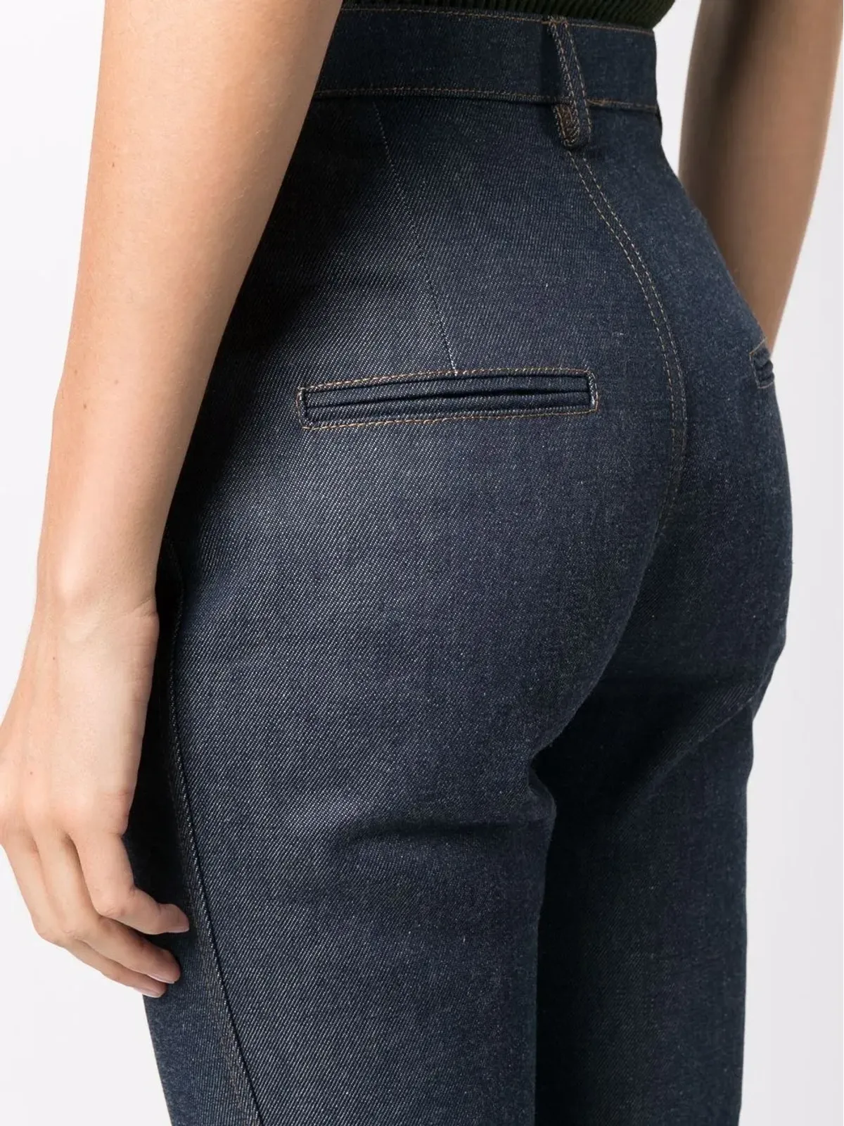 Saint Laurent ハイウエスト ブーツカットジーンズ - 画像5