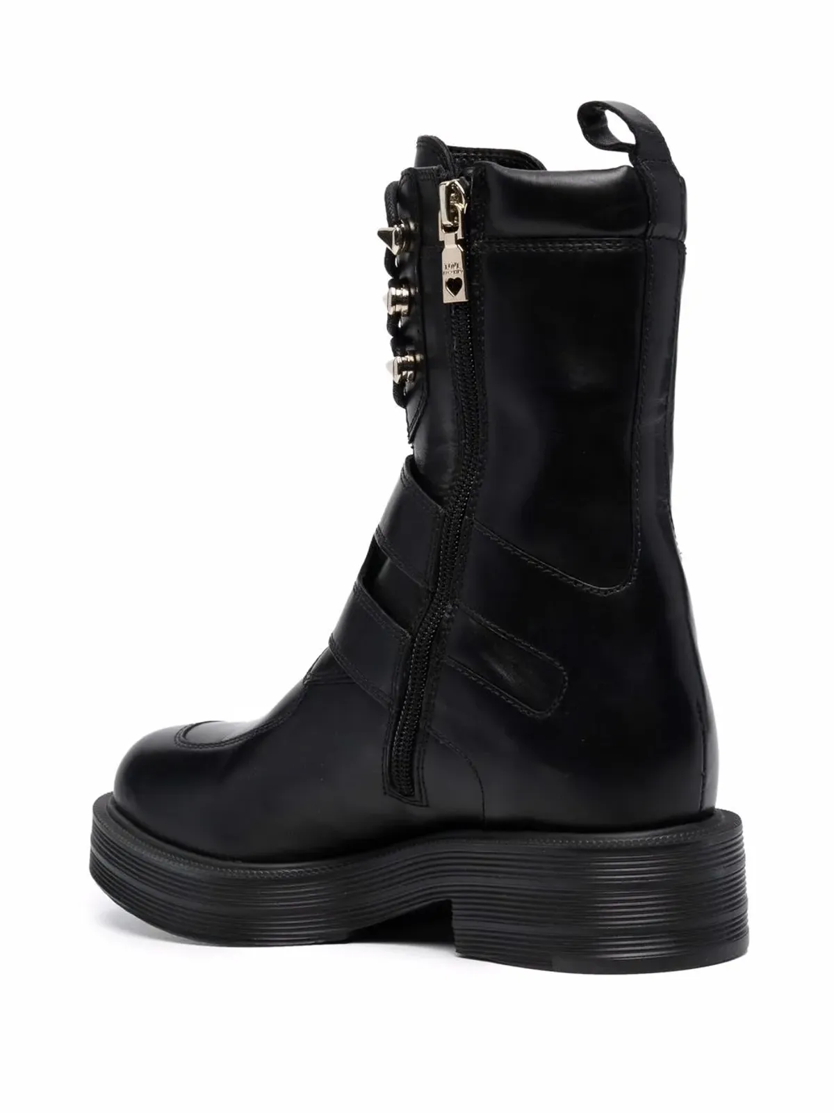 Love Moschino バックル留めのコンバットブーツ - 画像3
