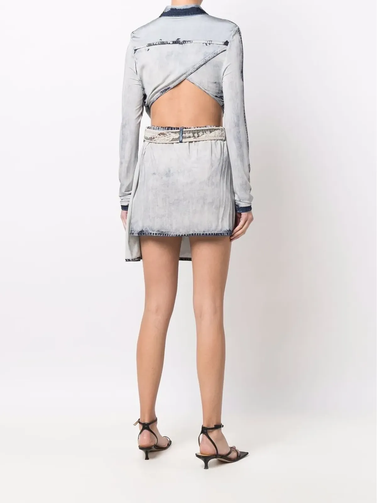 Diesel D-Hanne アシンメトリック デニム ドレス - 画像4