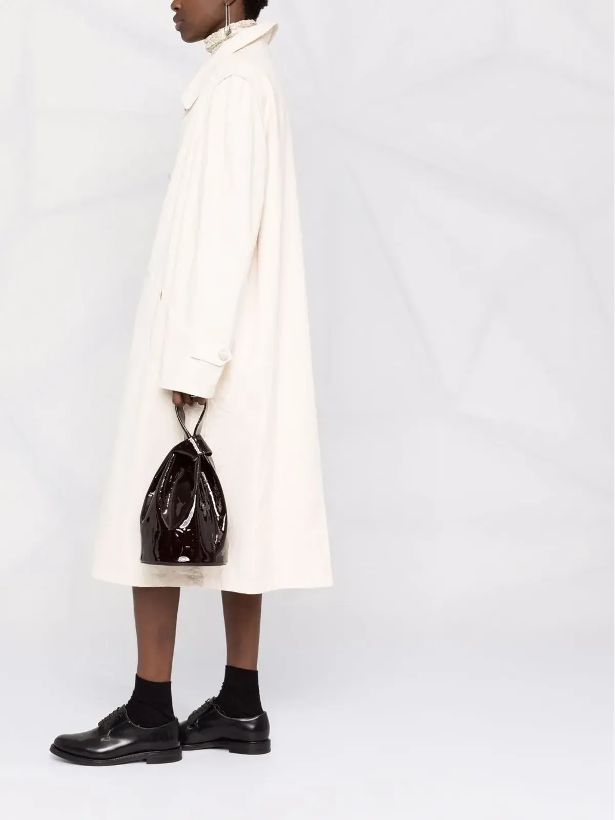 Maison Margiela シングルブレスト ミディコート - 画像2