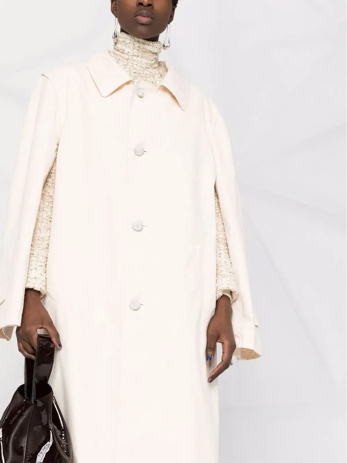 Maison Margiela シングルブレスト ミディコート - 画像3