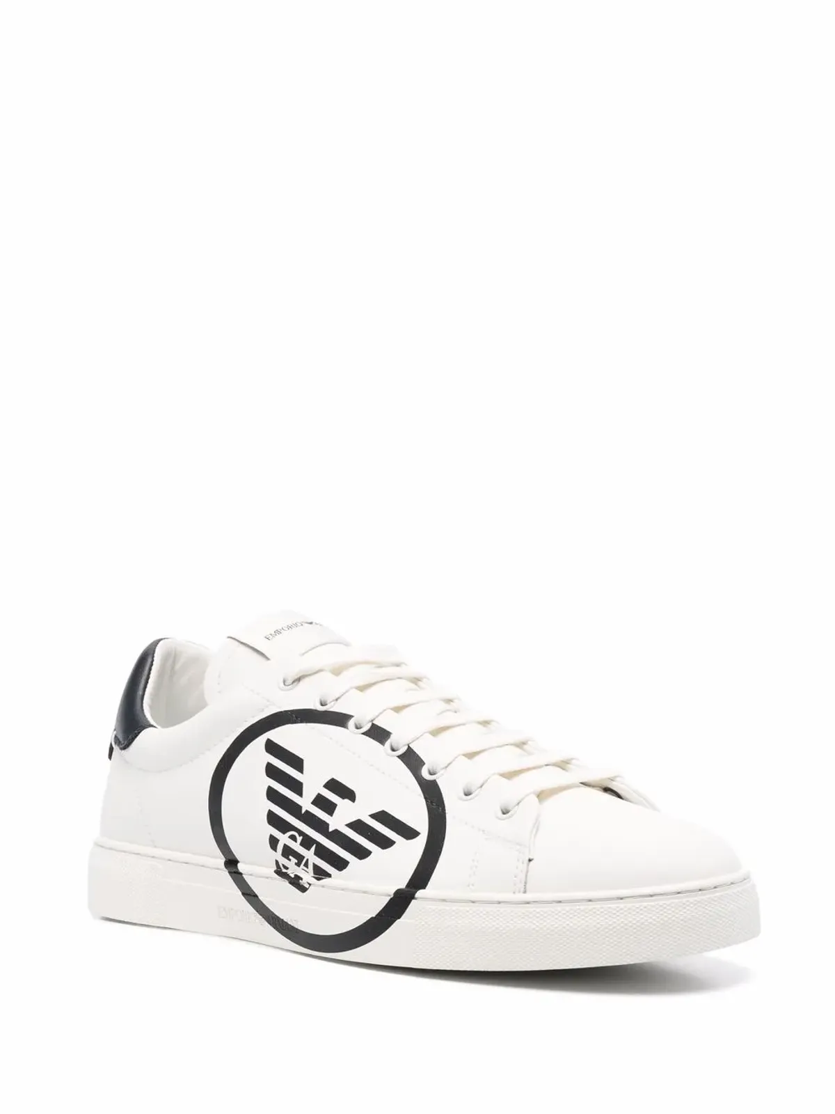 Emporio Armani ロゴプリント ローカットスニーカー - ホワイト - 画像2
