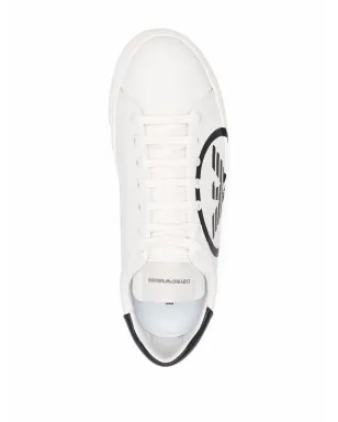 Emporio Armani ロゴプリント ローカットスニーカー - ホワイト - サムネイル4