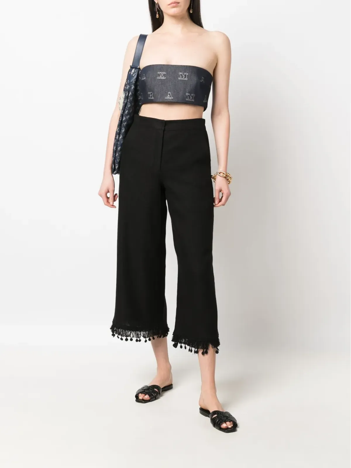 Max Mara MaxMaraGram ジャカード クロップトップ - 画像2