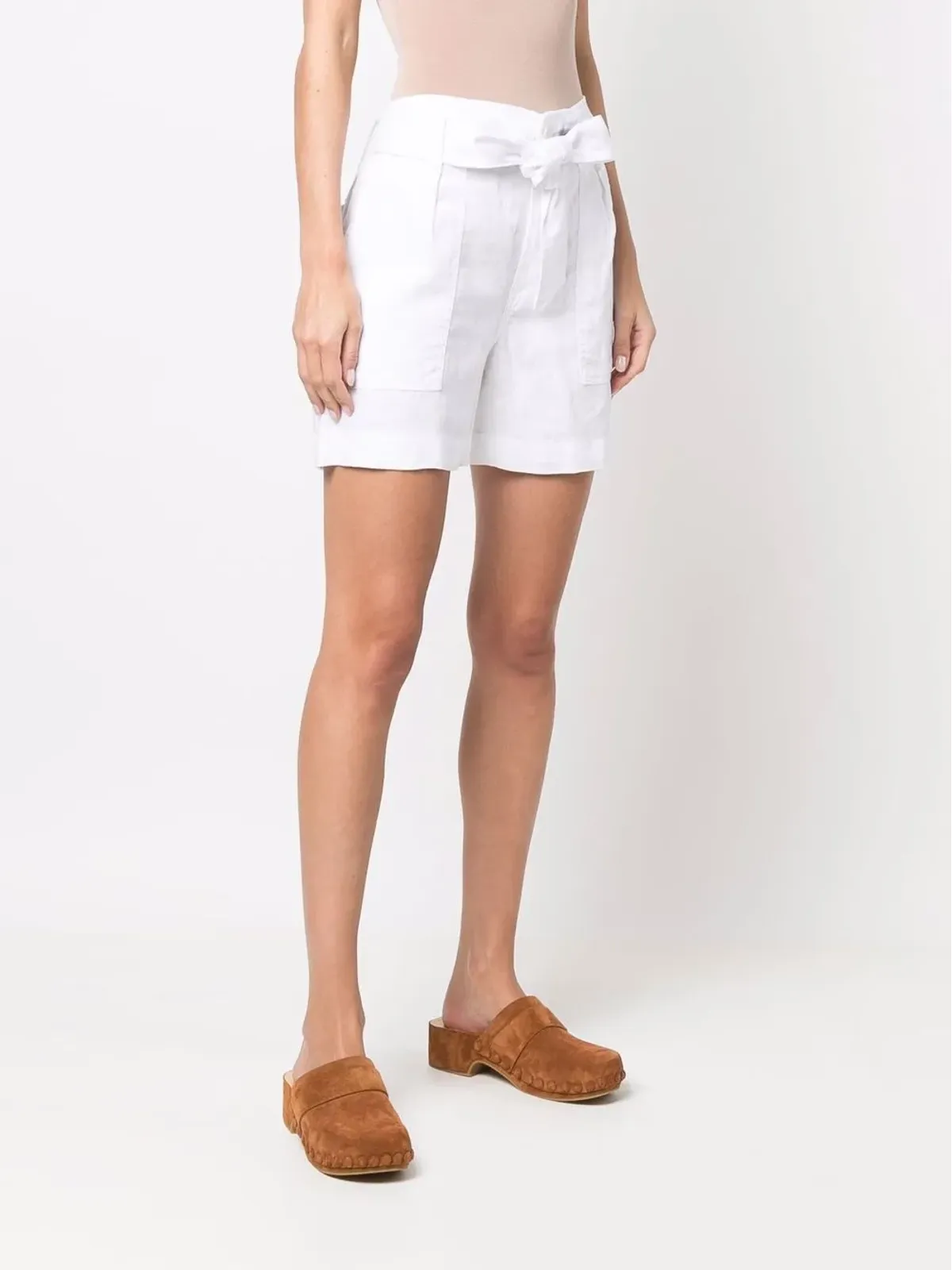 Lauren Ralph Lauren Daviana tied shorts - White - 画像3