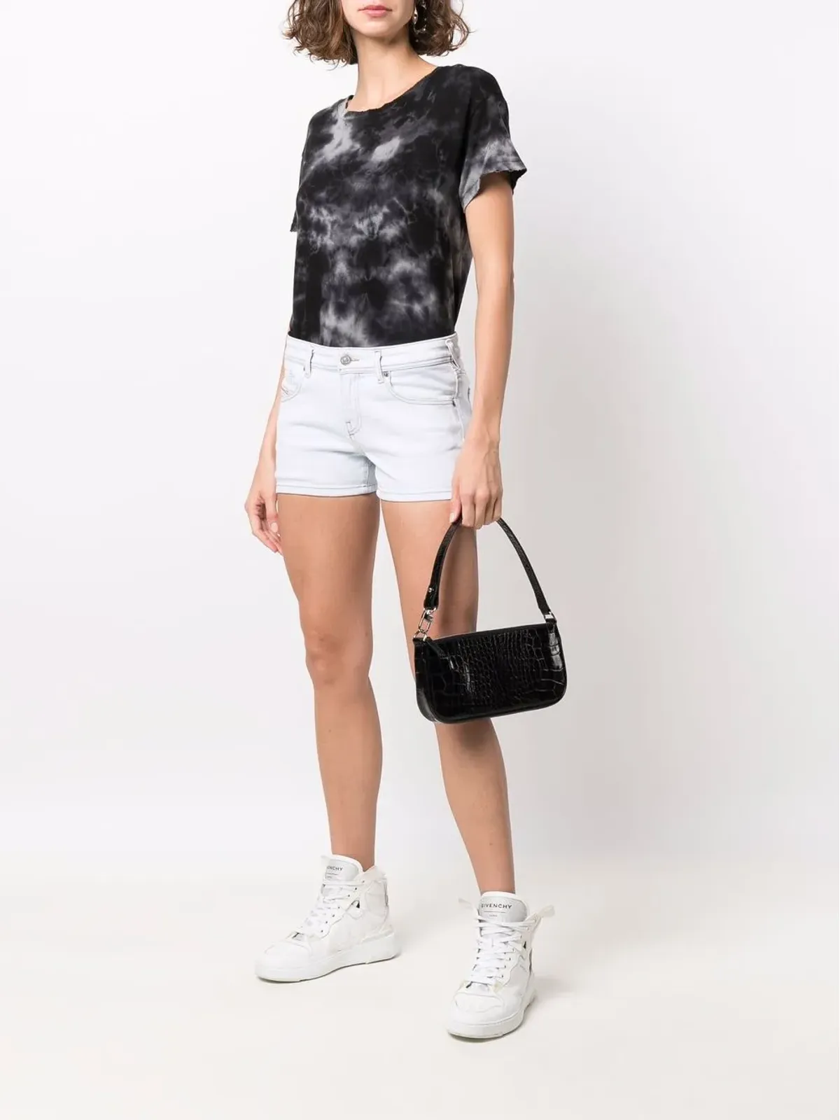 Diesel ローライズ・ライトウォッシュショーツ - 画像2