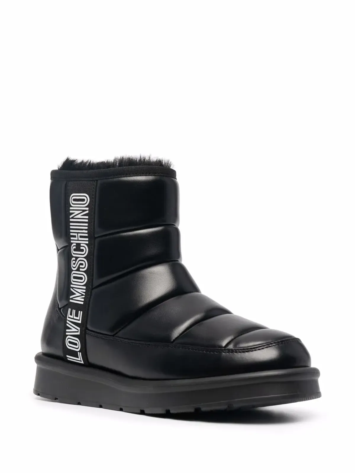 Love Moschino ロゴプリント アンクルブーツ - ブラック - 画像2