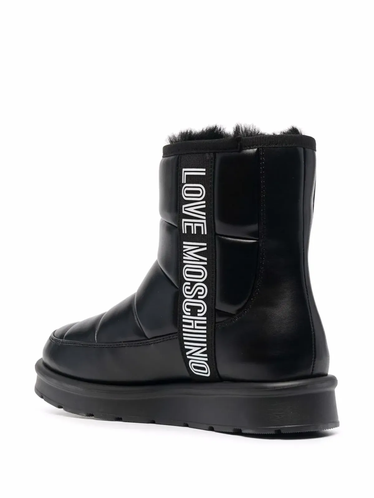 Love Moschino ロゴプリント アンクルブーツ - ブラック - 画像3