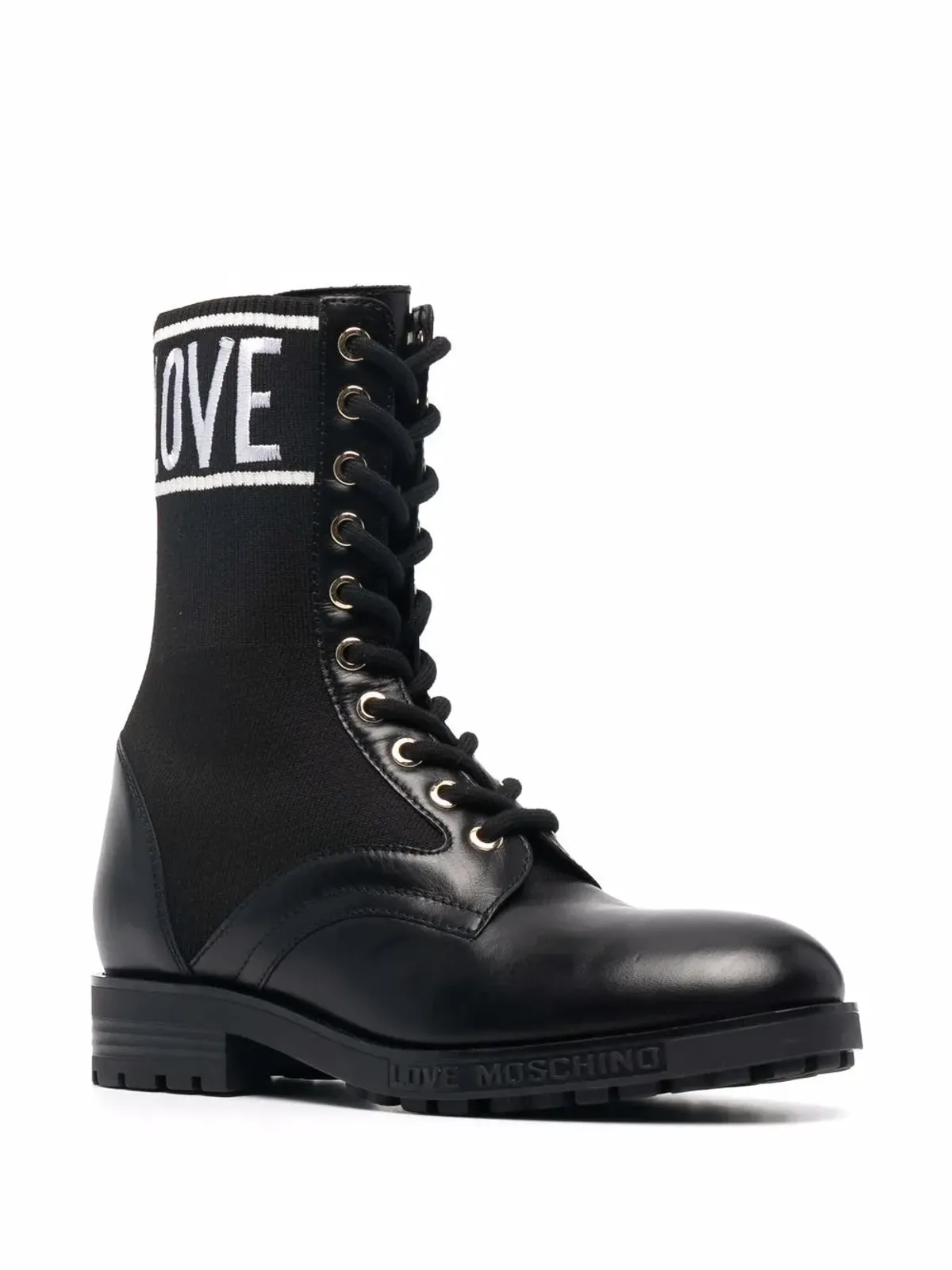 Love Moschino カーフ丈ブーツ - Black - 画像2