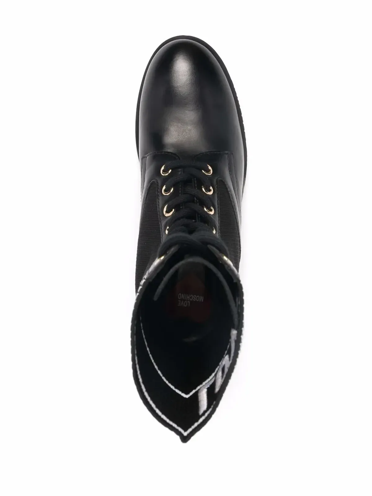 Love Moschino カーフ丈ブーツ - Black - 画像4