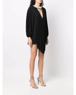 Alexandre Vauthier クリスタル装飾プリーツミニドレス - サムネイル3