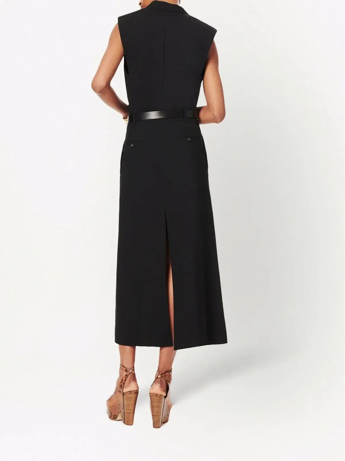 Victoria Beckham テーラードウールミディスカート - 画像4
