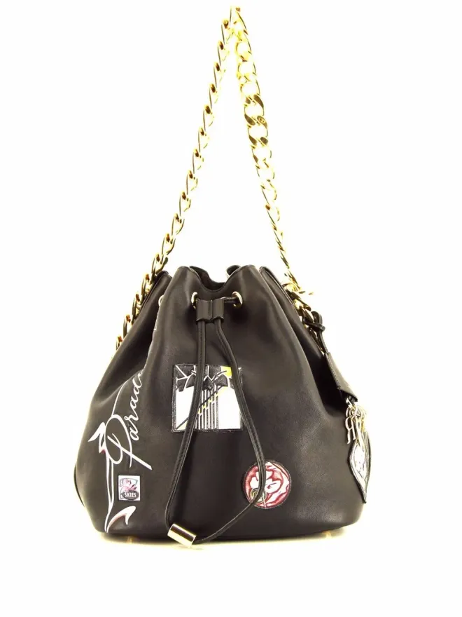 Christian Dior Pre-Owned Christian Dior Pre-Owned ロゴパッチ付き バケットバッグ - ブラックの商品画像
