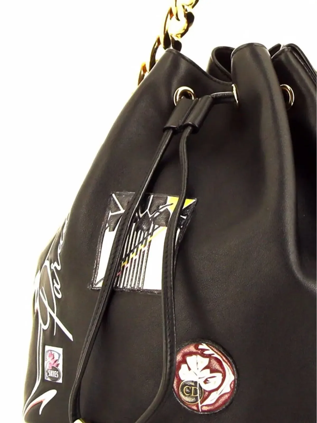 Christian Dior Pre-Owned ロゴパッチ付き バケットバッグ - ブラック - 画像4